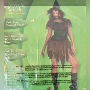 New costume dressup witches set 3 piece set adult size 14 Halloween